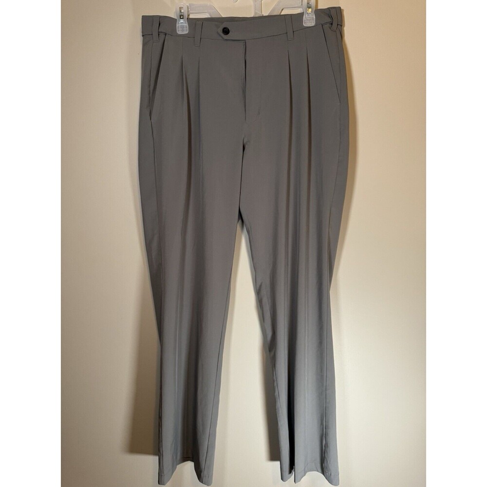 TGW The Golf Warehouse Pants Mens 34x32 Gray Polyester Tech Performance Stretch